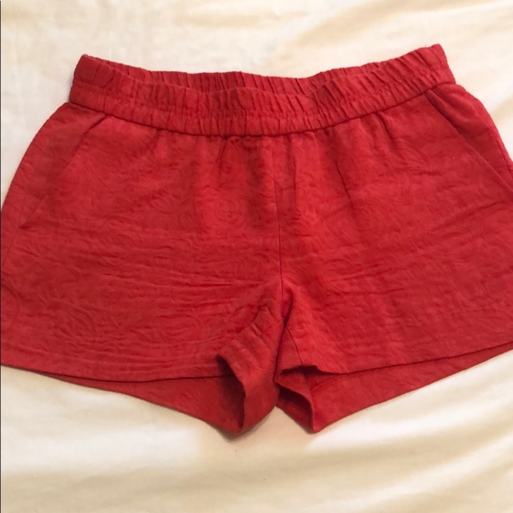 JCREW RED SHORTS